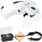 Lighted Magnifier Headset With 5 Lenses Hands-free Magnifying Tool For Electro New. Price: $23.99.