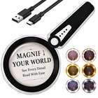 Huiboer 45X Magnifying Glass Light Rechargeable Led Magnifier For Reading New. Price: $34.38.
