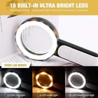 Jmh Magnifying Glass With Light, 30X Handheld Large 18 Led New. Price: $7.99.