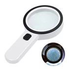 Aixpi Magnifying Glass With Light, Double-layer Lens Handheld Large New. Price: $14.71.