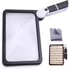 Magnifying Glass With Light, Page 5X Folding Handheld Rectangular Magnifier New. Price: $38.99.