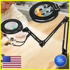 Kuvrs 12X Magnifying Glass Light Stand Ultralong 3-SECTION Swing Arm New. Price: $79.57.
