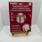 Ultraoptix Magnifier Sheet 8.14X11 Inch 2X Page Lens Scratch Resistant New. Price: $10.99.
