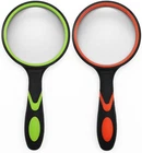 2 Pack 75MM 10X Handheld Magnifying Glass,rubber Reading Green&orange New. Price: $10.81.