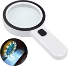 Aixpi Magnifying Glass With Light, 30X Handheld Large 12 Led Il New. Price: $14.32.