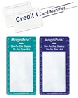 Magdepo 3X Magnifier Bookmark Ruler, Credit Card Size, Blue New. Price: $14.69.