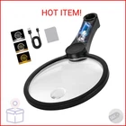 Nueyio 5.2 Inch Large Rechargeable Magnifier With Light, 30X 40X 60X Handheld New. Price: $38.69.