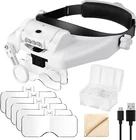 Headband Magnifier With Led Light 1X To 14X, Handsfree Mount Magnifying Gl New. Price: $49.99.
