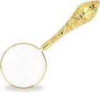 Rongon Small Magnifying Glass Handheld Reading Magnifiers, 5X 45MM Gold-a New. Price: $11.82.