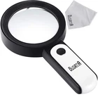 Busatia 30X Handheld Magnifying Glass 18LED 4IN Illuminated Cloth New. Price: $19.66.
