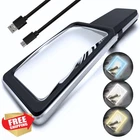 Magnipros 6X Rechargeable Magnifying Glass 3 Light Modes Anti-glare New. Price: $44.99.