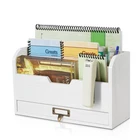Flexzion 3 Tier Wooden Desk Organizer - Country Rustic Mail A5, Beige. Price: $44.33.