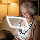 Large 10X Magnifying Glass With Light, Hands Free For Reading, New. Price: $47.99.