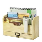 3 Tier Desk Organizer - Wooden Mail With Drawer For New. Price: $27.99.