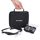 Yoctosun Magnifying Glasses With 2 Led LIGHTS,4 Detachable Lenses, Black New. Price: $38.76.