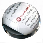 3.25 Inch Clear Crystal Dome Magnifier And Paperweight With Gift Box New. Price: $16.89.