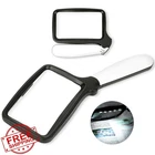 Arsir Black 3X Magnifying Glass With 5 Led Lights For Reading New. Price: $27.99.