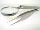 Hts MT-038-L Large Fold-out Tweezers With 3.5X Magnifier New. Price: $12.93.