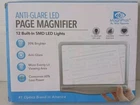 Magnipros Anti-glare Page Magnifier With 24 Built-in Led Lights, 3 Modes New. Price: $6.29.