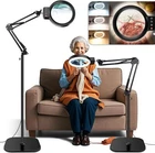 30X 10X Large Floor Magnifying Glass With Light STAND,72 Led Adjustable New. Price: $82.99.