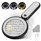 Moko Magnifying Glass With Light, Handheld BLACK&WHITE-10X New. Price: $22.50.
