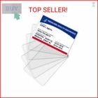Fabmaker New Medicare Card Protector, 6 Pack Plastic Holder For Wallet Sing. Price: $7.75.