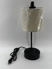 Modern Desk Lamp Black Metal Fabric Usb Ports Power Outlets China Table Charging New. Price: $18.00.