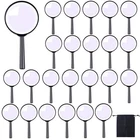 Adxco 24 Pack Handheld Magnifier Plastic Magnifying Glass Medium, Black New. Price: $24.18.