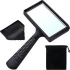 10X Handheld Rectangle Magnifier Glass Lens W/ Cloth Bag Reading Repairs Hobbies New. Price: $15.65.