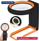 Kibtoy Magnifying Glass With Light Stand, Foldable Handheld Lense New. Price: $28.11.