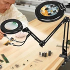 Kuvrs Ultra Long 3-SECTION Swing Arm 12X Magnifying Glass With Light Stand New. Price: $40.99.