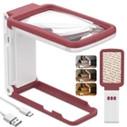 Coteck 15X Magnifying Glass With Light Stand, Real Lens, Rechargeable New. Price: $41.98.