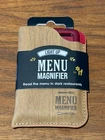 Brand New Light Menu Magnifier Wine Color Upc# 5035393460020 Item#. Price: $19.99.