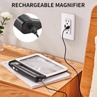 Jarlink 5X 10X Large Magnifying Glass For Reading, Rechargeable Magnifier With 3 Used. Price: $12.00.