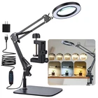 Led Magnifier Desk Stand & Clamp, 3 Color Modes, Stepless Dimming 5-DIOPTE New. Price: $79.69.
