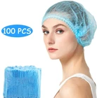 100PC Disposable Hair Net Bouffant Cap Kitchen Medical Non Woven Head Cover Blue New. Price: $10.95.