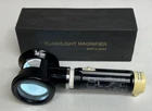 Donegan V980-5 Flashlight Magnifier With 50MM Round Lens. 5X Magnification Used. Price: $24.80.