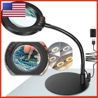 Krstlv 10X Magnifying Glass Light Stand 5 Color Modes Stepless Dimmable Led New. Price: $58.20.