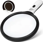 Magnifying Glass With Light Large 5" Lens, 20X 30X Handheld Illuminated Black New. Price: $34.48.
