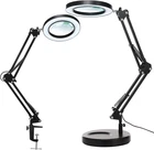 Kirkas 10X Magnifying Glass With Light Stand, 2-IN-1 Stepless Dimmable Led New. Price: $56.19.