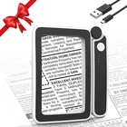 Moko Magnifying Glass For Reading, Rechargeable 4X Full Page Book Magnifier, New. Price: $19.39.
