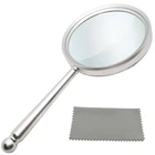 Hoplex Handheld Magnifying Glasses 5X Reading Magnifier With Silver New. Price: $22.90.