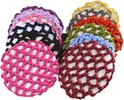 Lasenersm 12 Pieces Hair Bun Cover Snood Net Handmade Knit Mesh Fabric New. Price: $11.34.