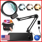 Hqgzql 10X 30X Large Magnifying Glass Stand 5-INCH Lighted Magnifier New. Price: $61.92.