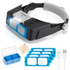 Dilzekui Headband With Led Light, Rechargeable Mount Magnifier... New. Price: $48.59.