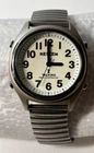 Reizen Talking Silver Tone Day Date Alarm Mens Watch Pre-owned. Price: $24.69.