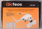 Dicfeos 1X To 3.5X Headband Magnifier, Mount Magnifying Glass W/ Led Light New. Price: $18.95.