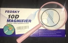 Feosky Handheld Reading Magnifier 10X Shatterproof Lens New Lower $$. Price: $6.95.