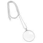 5X Magnifying Pendant Necklace Monocle Reading Glasses Chain New. Price: $11.36.