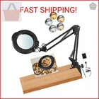 12X Magnifying Glass With Light Stand, Upgrade Real Lamp, 5 New. Price: $28.10.